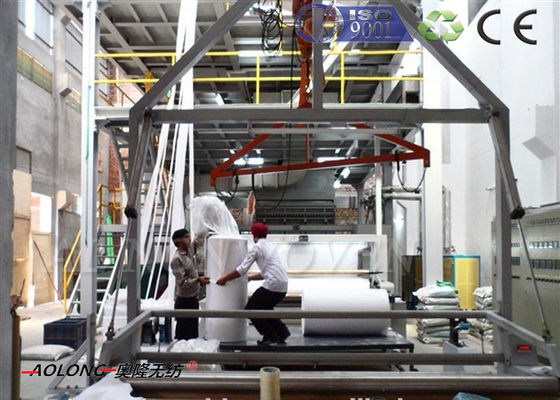 چین تمام اتوماتیک PP غیر پارچه بافته ساخت ماشین 200KW با CE / ISO9001 تامین کننده